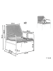 Beliani 2er-Set Sessel PRASIMO in /Beige/Schwarz