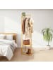 relaxdays Kleiderständer in Natur - (B)38 x (H)155 x (T)30 cm