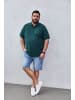Men Plus Poloshirt in dschungel grün