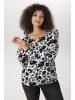 Aniston PLUS Langarmshirt in natur-blau-bordeaux-schwarz