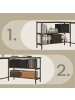 VASAGLE Eckcomputertisch Barnet in Braun - (B)135 x (H)90 x (T)105 cm