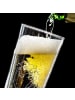 Mr. & Mrs. Panda Bierglas graviert Löwe Astrologie ohne Spruch in Transparent