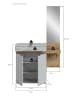 ebuy24 Garderobenmöbel Naro (2-teilig) Grau 110 x 37 cm