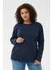 KAFFE curve Langarm-Shirt KChellen Loose fit in Midnight Marine