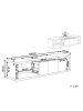 Beliani TV-Schrank FULERTON in Weiß/Braun - (W) 160 x (H) 40 x (L) 42 cm