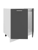 VCM  Spülunterschrank Breite 80 cm Spülenschrank Esilo in Weiß / Anthrazit