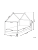 Beliani Kinderbett ORLU in Braun - (W) 94 x (H) 146 x (L) 207 cm