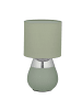 relaxdays Tischlampe in Grün/ Silber - (H)32 x Ø 18 cm