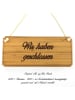 Mr. & Mrs. Panda Firmenschild Wir haben geschlossen mit Spruch in Keine Angabe