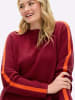 sheego Pullover in kirsche-orange