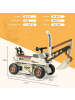 COSTWAY 6V Elektro Sitzbagger in Grau