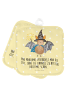 Mr. & Mrs. Panda 2er Set Topflappen  Fledermaus Zauberer mit Spruch in Gelb Pastell