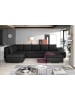 MF Design Gio Recamiere Rechts in Schwarz -  (L) 190 x (B) 351 x (H) 82 cm