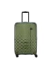 Pack Easy Flow 4 Rollen Trolley M 66 cm mit Dehnfalte bronze grün
