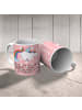 Mr. & Mrs. Panda Tasse Einhorn Pegasus mit Spruch in Rot Pastell