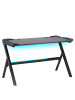 Beliani Gaming-Tisch DANVERS in Schwarz - (W) 120 x (H) 71 x (L) 60 cm