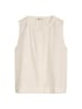 Marc O'Polo Ärmellose Bluse regular in White Cotton