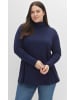 sheego Rollkragenshirt in marine