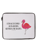 Mr. & Mrs. Panda Notebook Tasche Flamingo Classic mit Spruch in Weiß