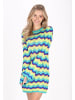 IZIA Women Dress in aqua multicolor