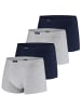 CECEBA Boxershorts 4er Pack in Navy / Grau melange