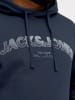 JACK & JONES PLUS Kapuzenpullover in Navy Blazer