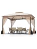 COSTWAY Pavillon 3 x 3,6 m in Beige