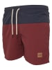 Urban Classics Badeshorts in nvy/burgundy