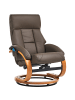 Beliani Fernsehsessel FORCE in Braun - (W) 66 x (H) 98 x (L) 81 cm