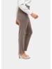 GOLDNER Professlanhose mit Zierteil in taupe / melange
