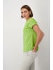 monari V-Kragen T-Shirt für Damen in uni