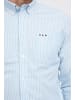 FQ1924 Langarmhemd FQSteven stripe oxford LS shirt in Blau