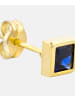 Diamant L'éternel Ohrringe aus 375 Gelbgold mit Saphir