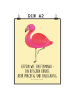 Mr. & Mrs. Panda Bild Flamingo Classic mit Spruch in Gelb Pastell