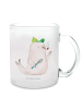 Mr. & Mrs. Panda Teetasse Glas Robbe Sherlock ohne Spruch in Transparent