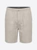 KOROSHI Herren leinen jogging shorts in grau