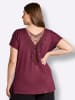 sheego Shirt in bordeaux