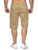 Max Men Bermuda Shorts Stretch 3/4 Chino Hose H1929 in Beige