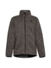 Schmuddelwedda Jungen (Kids) Strickfleecejacke in Grau Melange