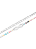 s.Oliver Fußkette mit Infinity und Schmuckperlen in silber