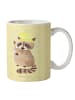Mr. & Mrs. Panda Kaffeetasse Waschbär ohne Spruch in Gelb Pastell
