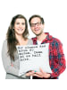 Mr. & Mrs. Panda Sofa Kissen Wir können das schon... mit Spruch in Weiß
