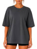 Reichstadt Damen Oversized T-Shirt in Dark Grey