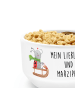 Mr. & Mrs. Panda Obstschale Smörle Rodeln mit Spruch in Weiß