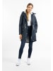 DreiMaster Damen Wattierter Regenmantel in Marine