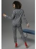 Aniston SELECTED Jerseyblazer in dunkelblau-grau