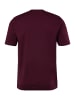 JP1880 Kurzarm T-Shirt in dunkel weinrot