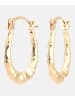 Diamant L'éternel Creolen aus 375 Gelbgold