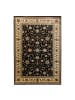 KADIMA DESIGN Teppich Kurzflor Waschbar Orientalisch TANNHEIM Strapazierfähig in Schwarz