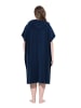 Ulla Popken Homewear-Poncho in marine
